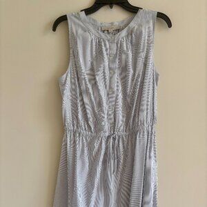 Loft dress Size Medium Black/gray stripes